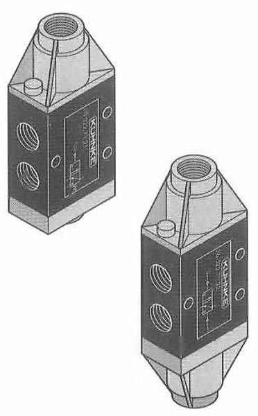 Pneumatic Operator, 3 Way, Spool Design