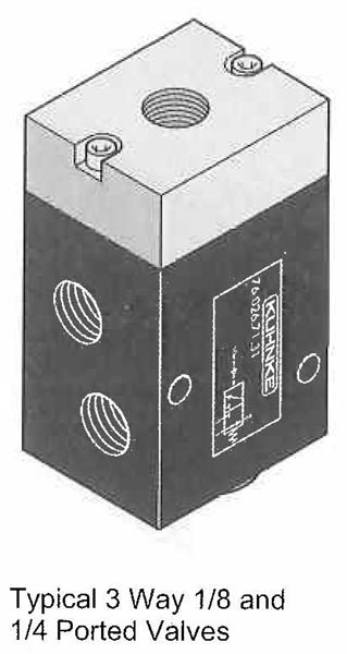 Pneumatic Operator, 3 Way, Poppet Design