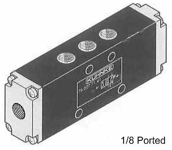 3 Position Valves, (4 Way), Pneumatic Actuation