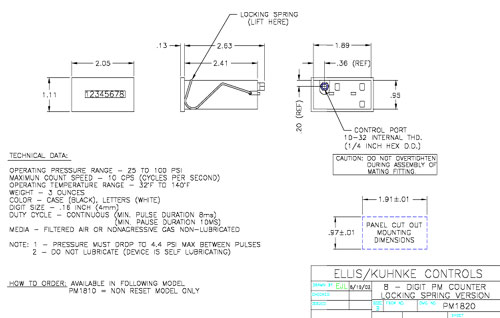 pneumatic counter